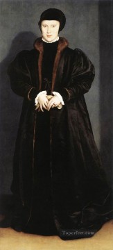  Hans Art Painting - Christina of Denmark Ducchess of Milan Renaissance Hans Holbein the Younger